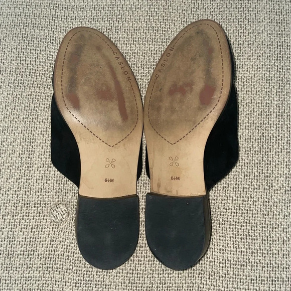 Caslon Black Suede Loafers Size 6.5 - Picture 3 of 7